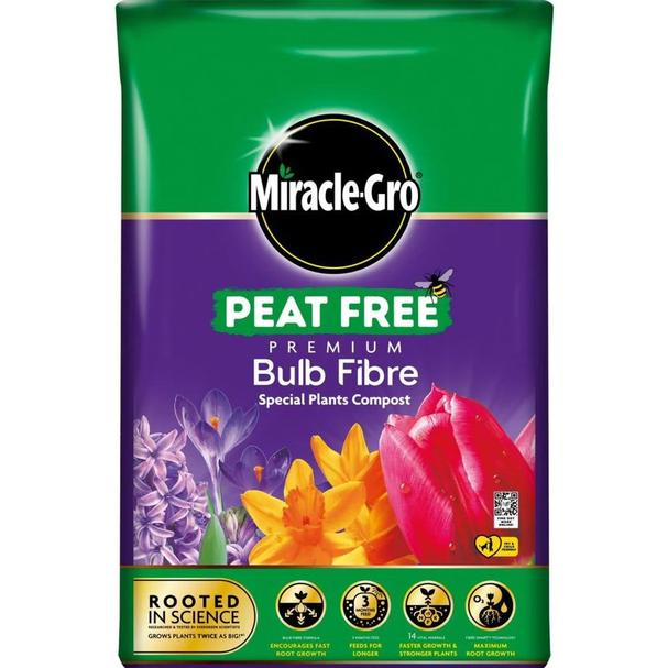Miracle-Gro Peat Free Premium Bulb Fibre Compost 20L offers at £6.99 in Hillier Garden Centres