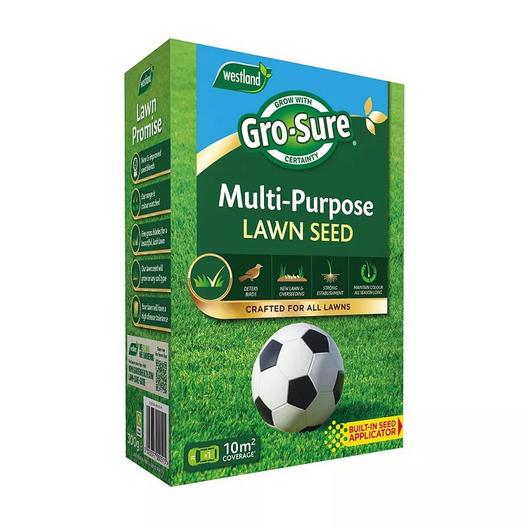 Gro-sure Multi Purpose Lawn Seed 10m² + 30% Extra Free offers at £9.99 in Hillier Garden Centres