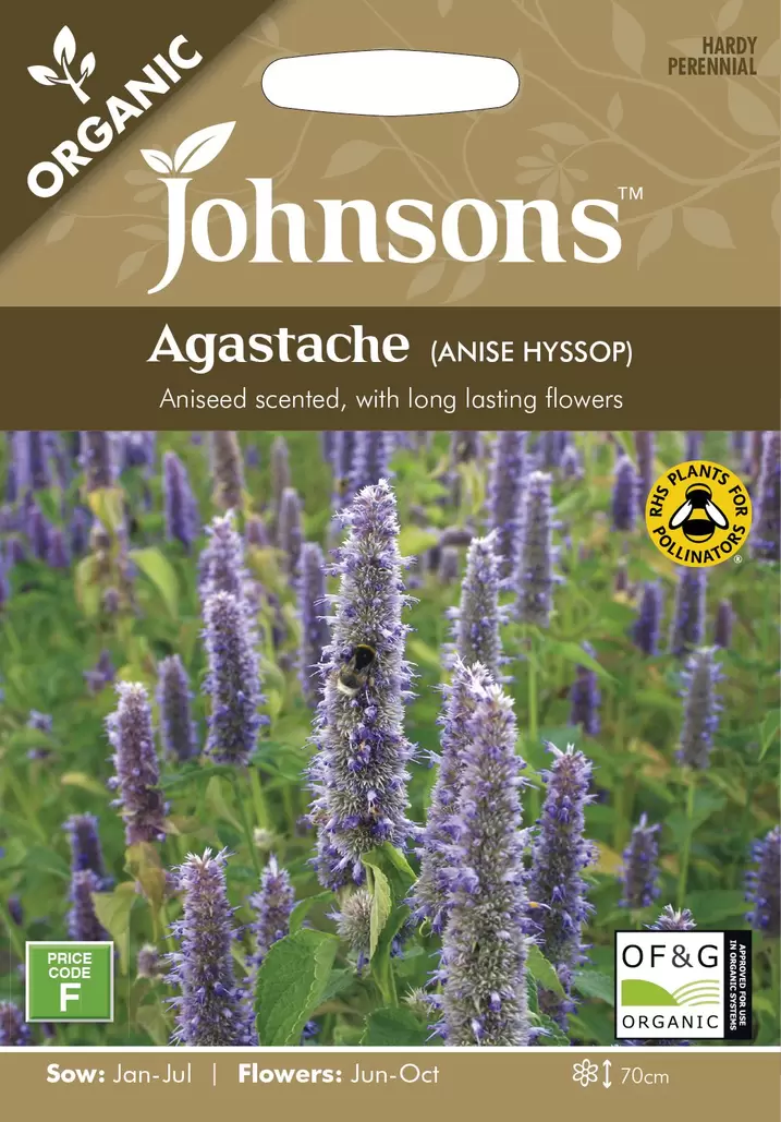 Johnsons Organic Agastache Anise Hyssop Seeds offers at £3.29 in Hillier Garden Centres