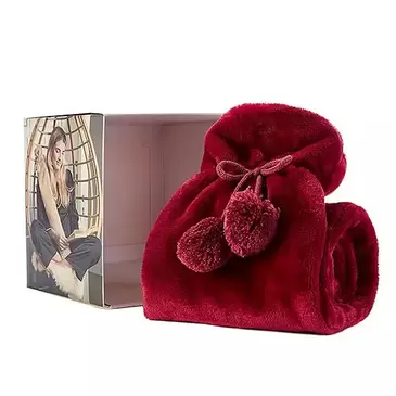 Warmies Long Fur Hot Water Bottle – Cranberry Red offers at £24.99 in Hillier Garden Centres