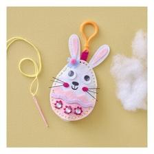 Sew Your Own Felt Bunny Egg Keyring Kit offers at £4.49 in Hobbycraft