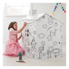 Colour-In Cardboard Playhouse 92cm offers at £14 in Hobbycraft