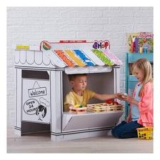 Colour-In Cardboard Shop Playhouse 93cm offers at £14 in Hobbycraft