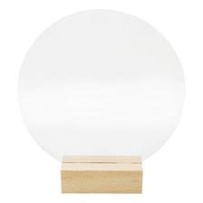 Clear Round Acrylic Table Sign 18cm offers at £2.49 in Hobbycraft