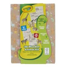 Crayola 3D Wooden Animal Kit offers at £6.49 in Hobbycraft
