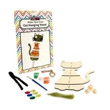 Make Your Own Hanging Wood Cat Kit offers at £4.49 in Hobbycraft