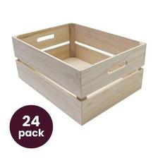 Natural Wooden Crate 24 Pack Bundle offers at £283 in Hobbycraft