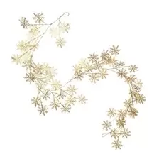 Metallic Gold Snowflake Garland 1.8m offers at £22 in Hobbycraft