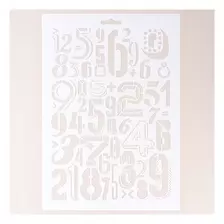 Assorted Number Print Stencil 21cm x 29cm offers at £6.49 in Hobbycraft