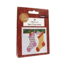 Stocking Mini Cross Stitch Kit offers at £2.49 in Hobbycraft