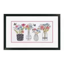 Dimensions Wildflower Vases Counted Cross Stitch Kit 41cm x 20cm offers at £25 in Hobbycraft