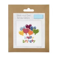 Trimits Balloons Mini Cross Stitch Kit 13cm x 13cm offers at £4.49 in Hobbycraft