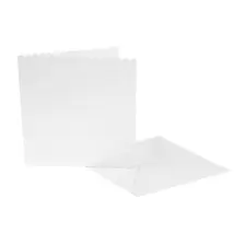 White Scalloped Cards and Envelopes 8 x 8 Inches 25 Pack offers at £12 in Hobbycraft