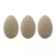 Wooden Eggs 8cm 3 Pack offers at £8.49 in Hobbycraft