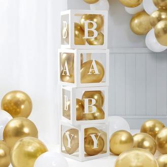 Let's Party Baby Shower Letter Boxes offers at £4.99 in Home Bargains