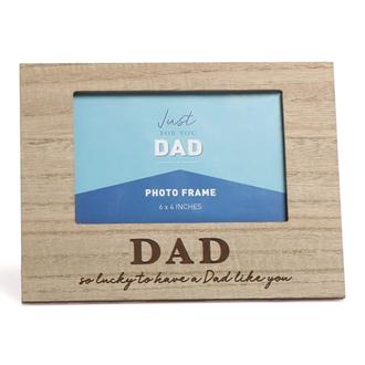 Just For You Dad Wooden Photo Frame offers at £1.99 in Home Bargains