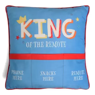 Dad You're A Legend Novelty Cushion - King Of The Remote offers at £5.99 in Home Bargains