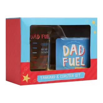 Dad You're A Legend Tankard & Coaster Set - Dad Fuel offers at £3.99 in Home Bargains