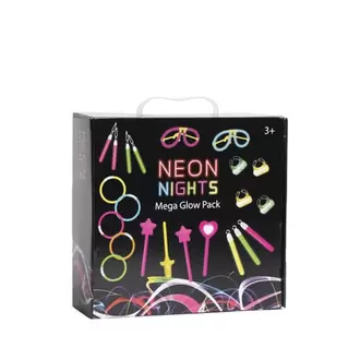 Neon Nights Mega Glow Pack offers at £5.99 in Home Bargains