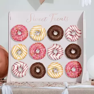 Let's Party Donut Treat Wall- Rose Gold offers at £3.99 in Home Bargains