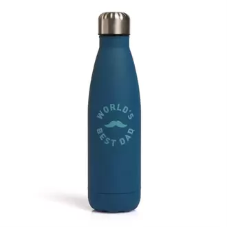 Just For You Dad Stainless Steel Water Bottle - World's Best Dad offers at £3.99 in Home Bargains