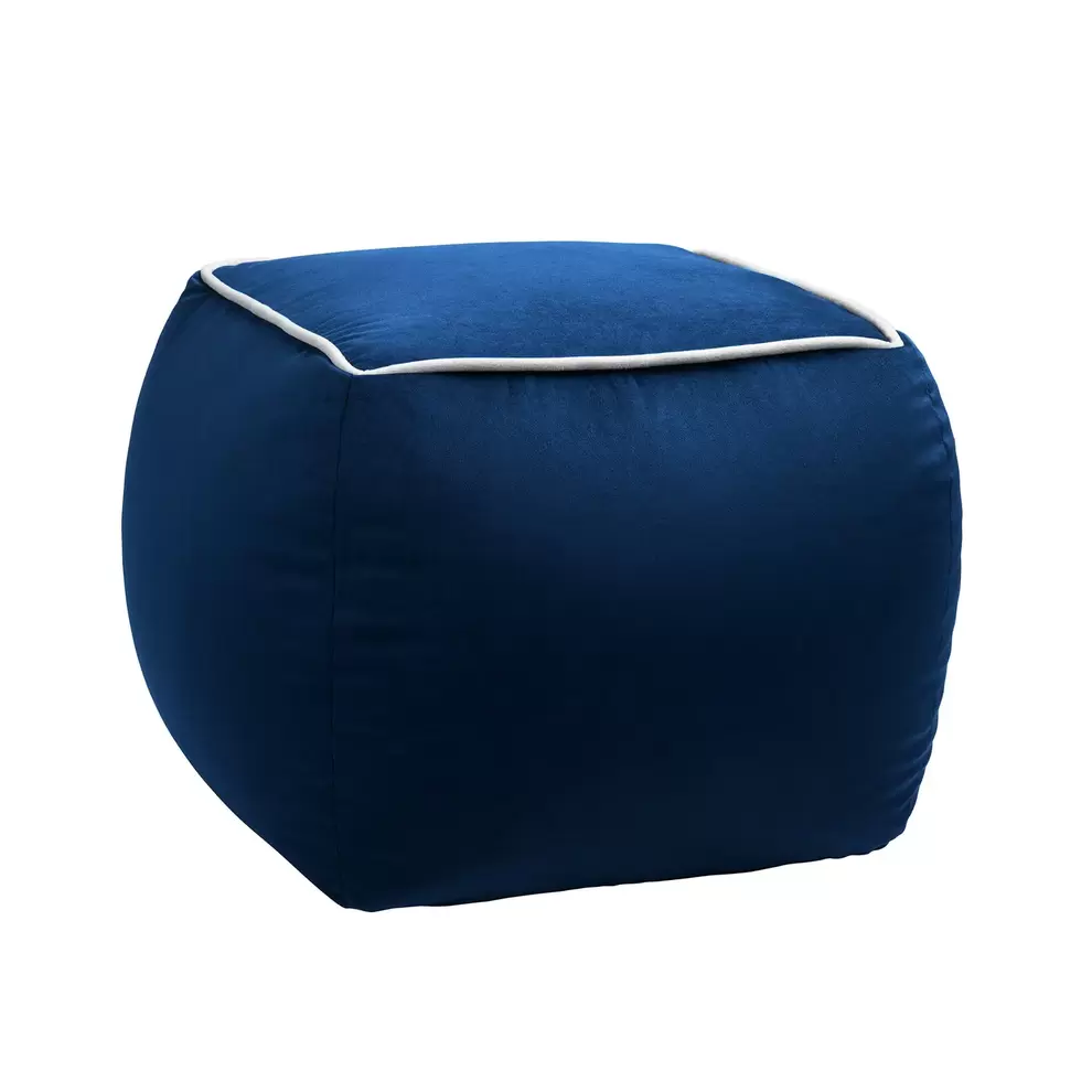 Pippa Square Pouffe - Blue offers at £20 in Homebase