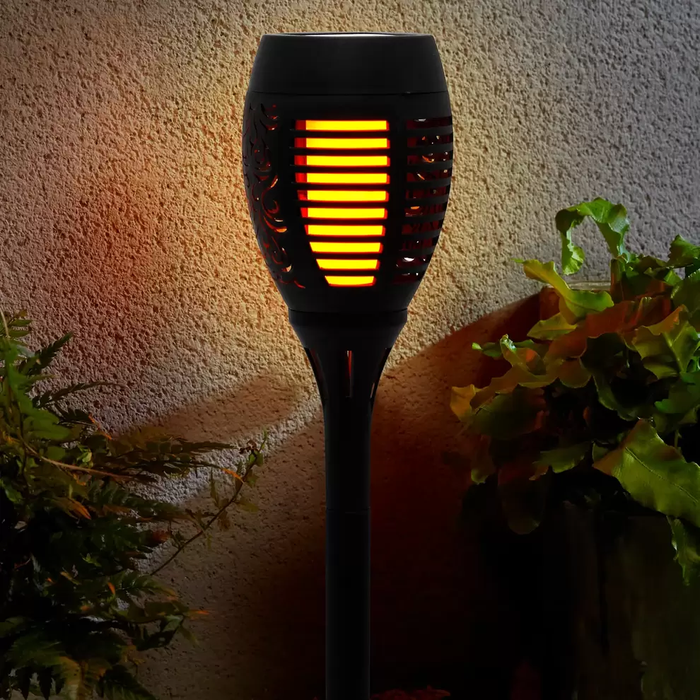 Homebase Edit Black Solar Flame Effect Torch offers at £2.7 in Homebase