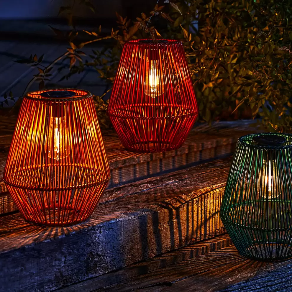 Homebase Edit Solar Rope Lantern - 30cm (Assorted Colours) offers at £5 in Homebase