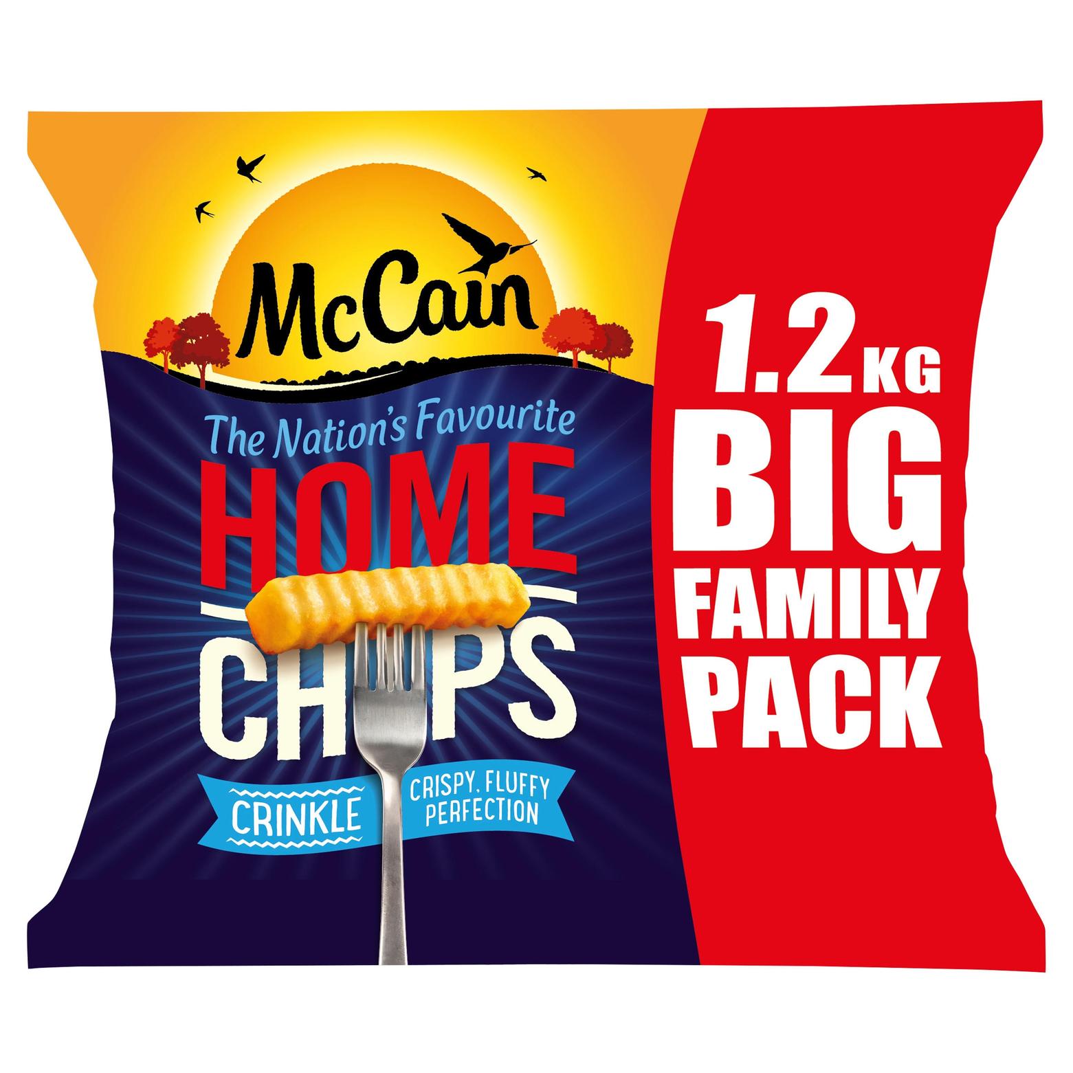 McCain Home Chips Crinkle Cut 1.2kg offers at £3.2 in Iceland
