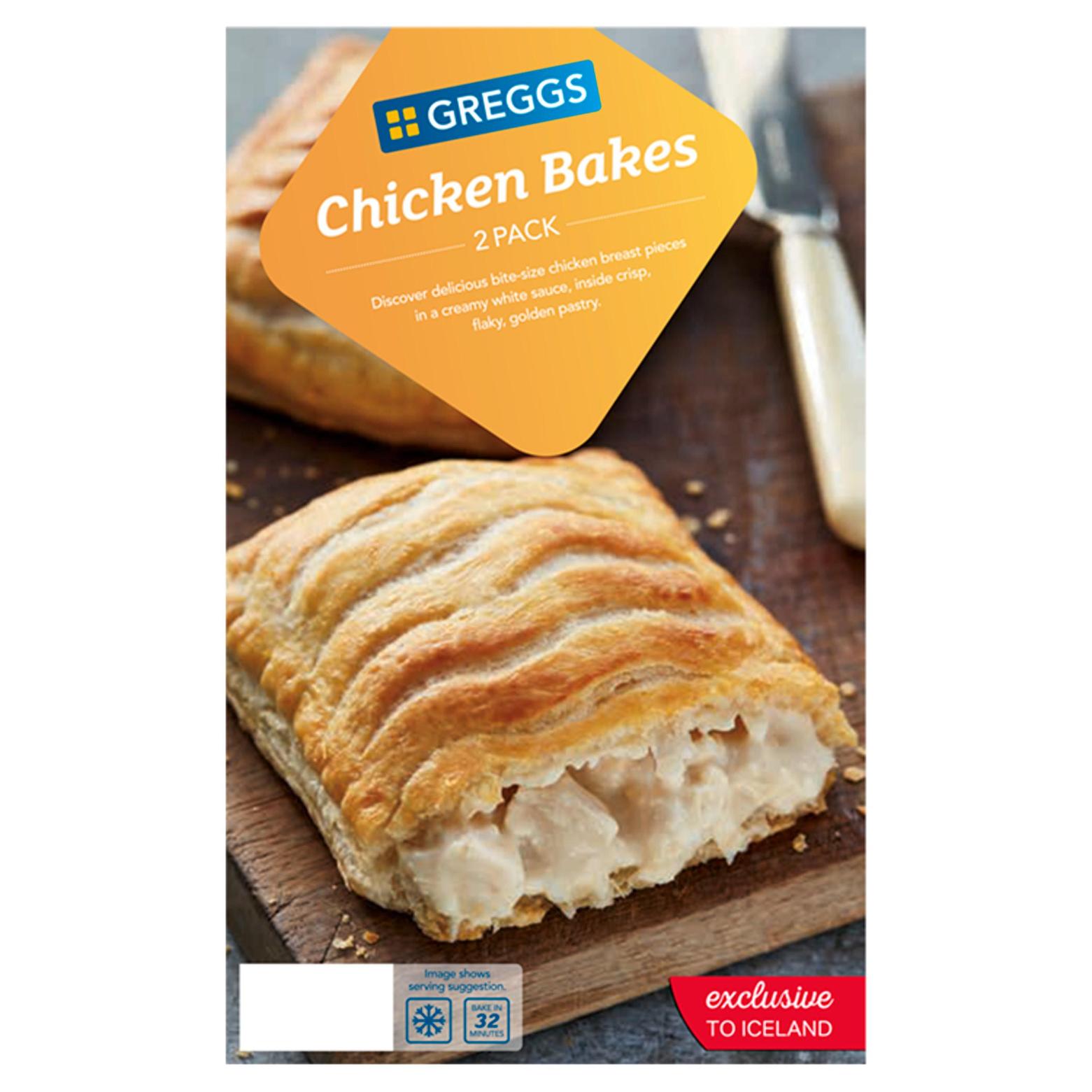 Greggs 2 Chicken Bakes 306g offers at £3 in Iceland