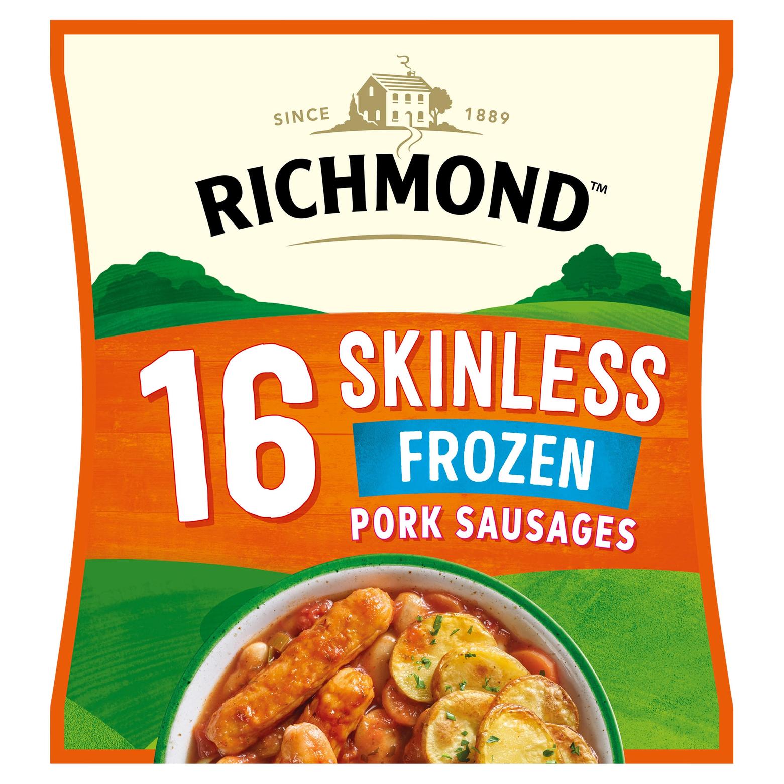 Richmond 16 Skinless Pork Sausages 426g offers at £2.75 in Iceland