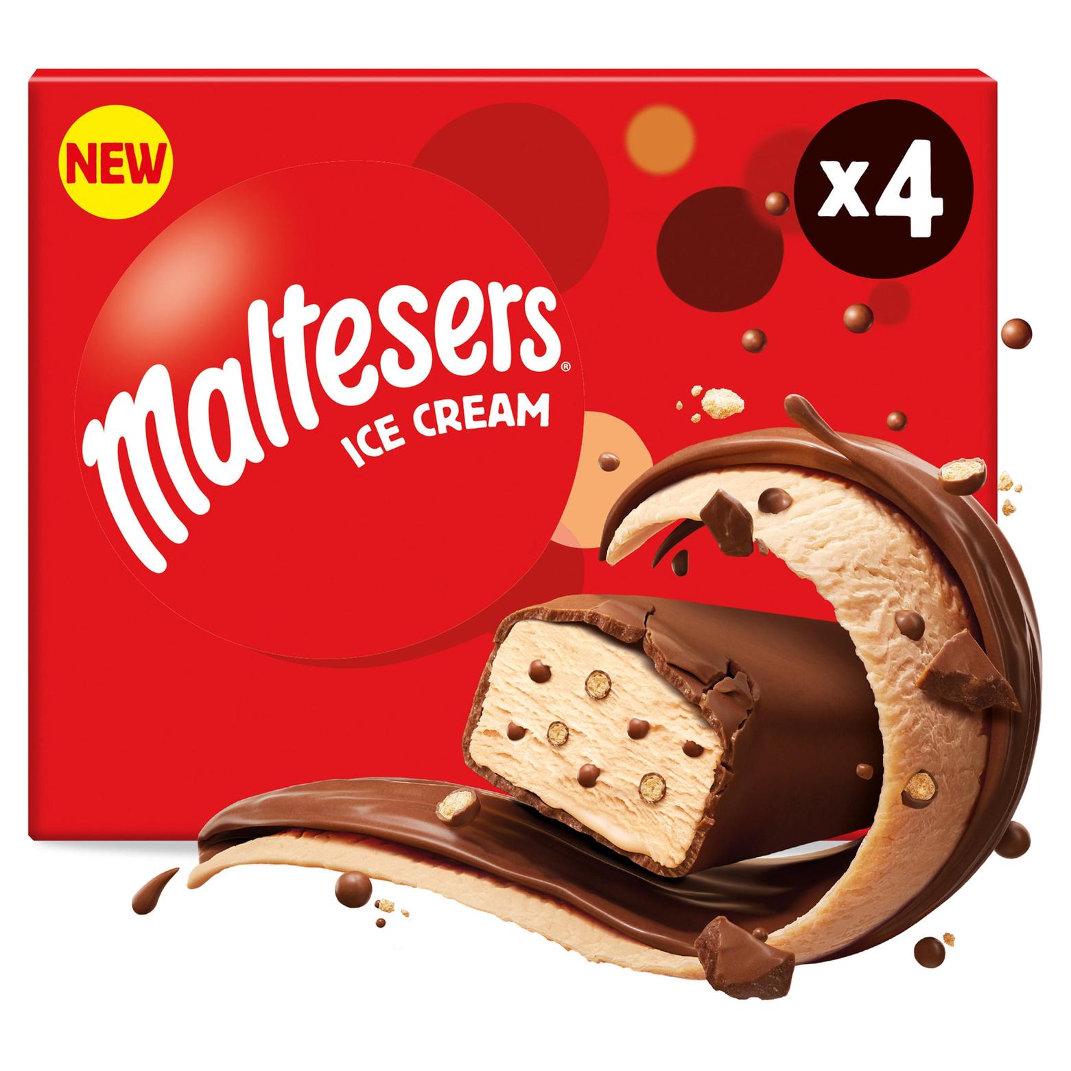 Maltesers Ice Cream Bar 4 Pack offers at £2.5 in Iceland
