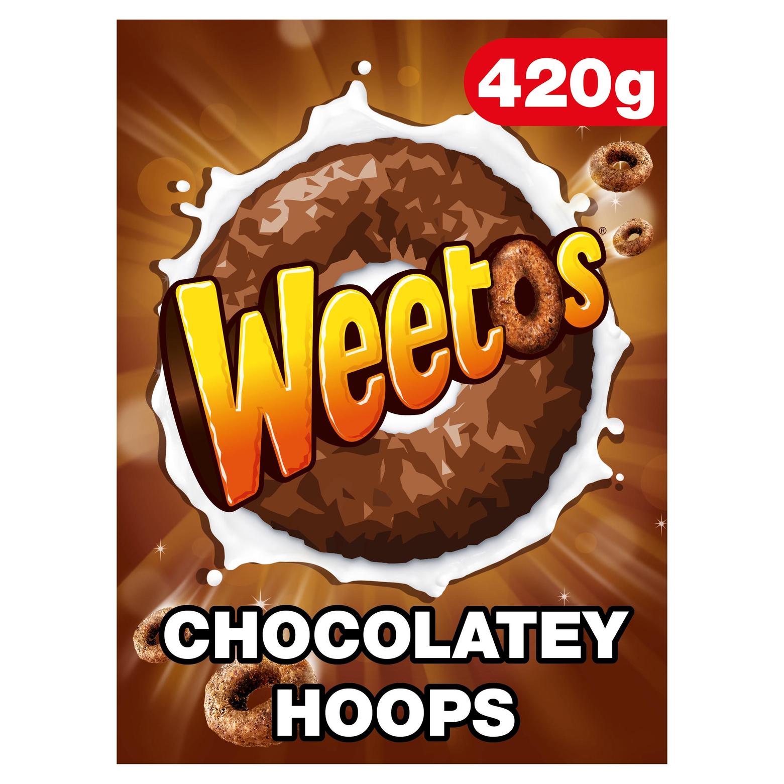 Weetos Chocolatey Hoops 420g offers at £3.25 in Iceland