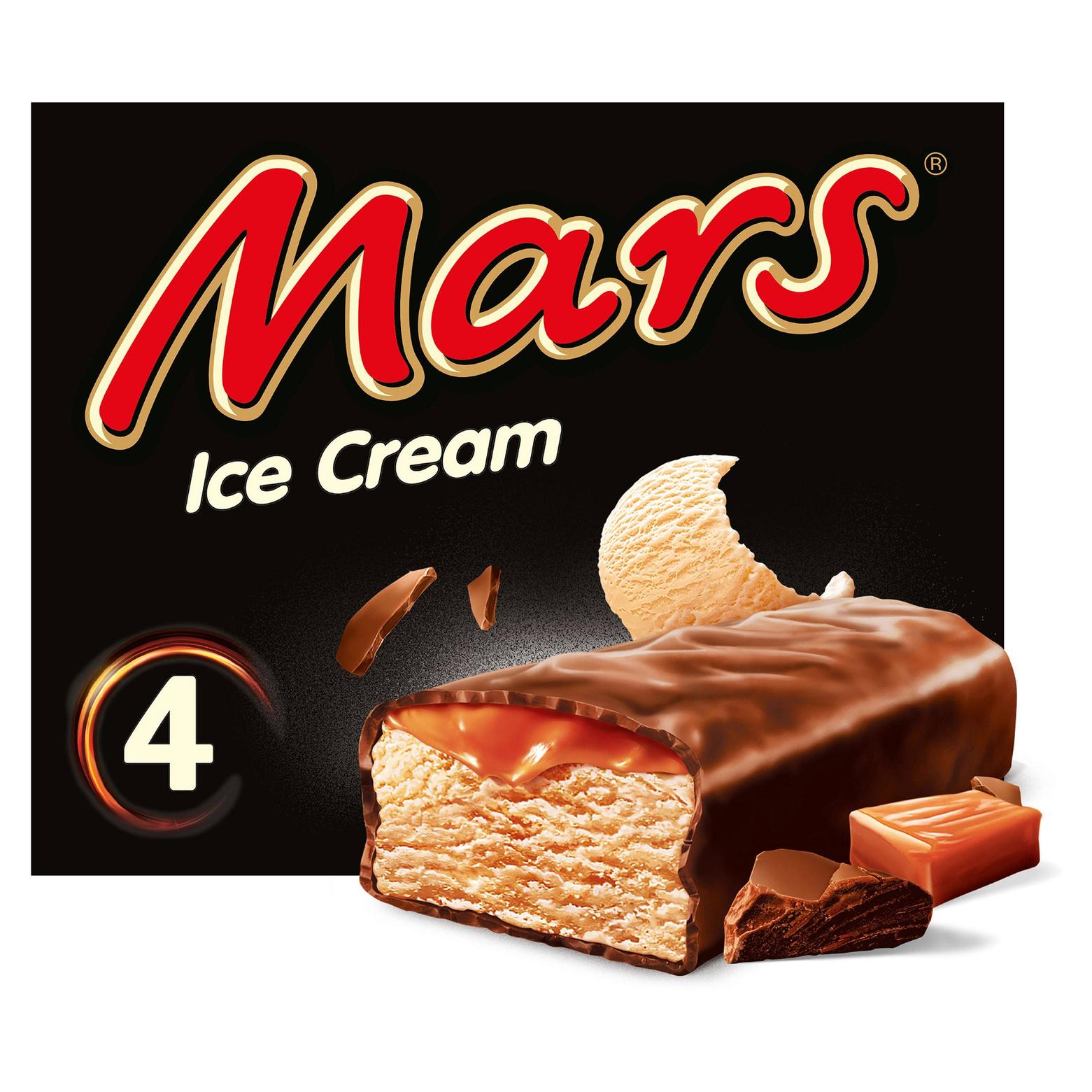 Mars Chocolate Caramel Ice Cream Bar 4 x 51ml offers at £2.5 in Iceland