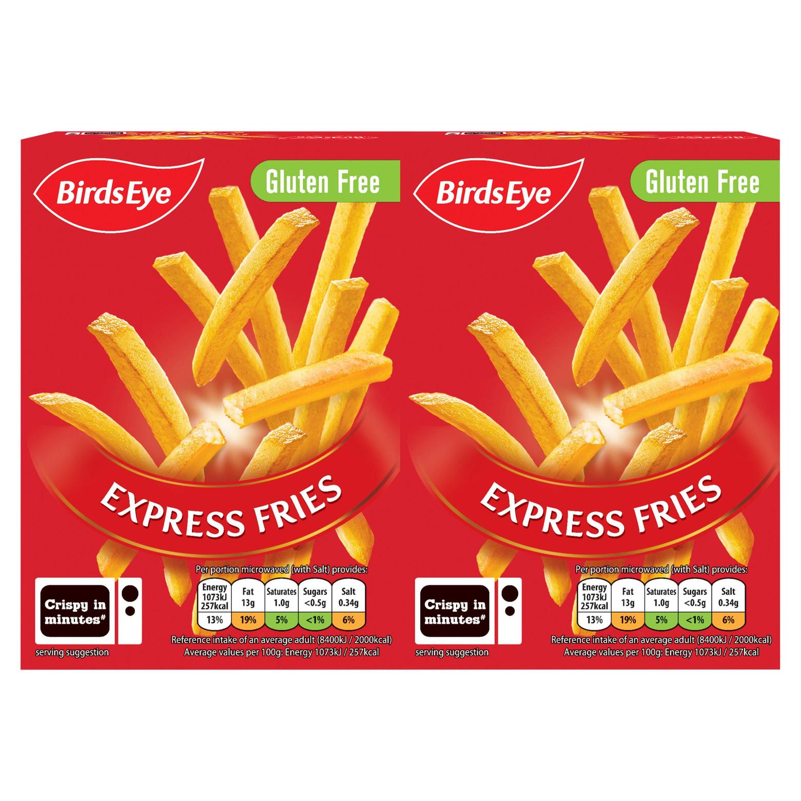 Birds Eye Express Fries 2 x 100g offers at £1.75 in Iceland