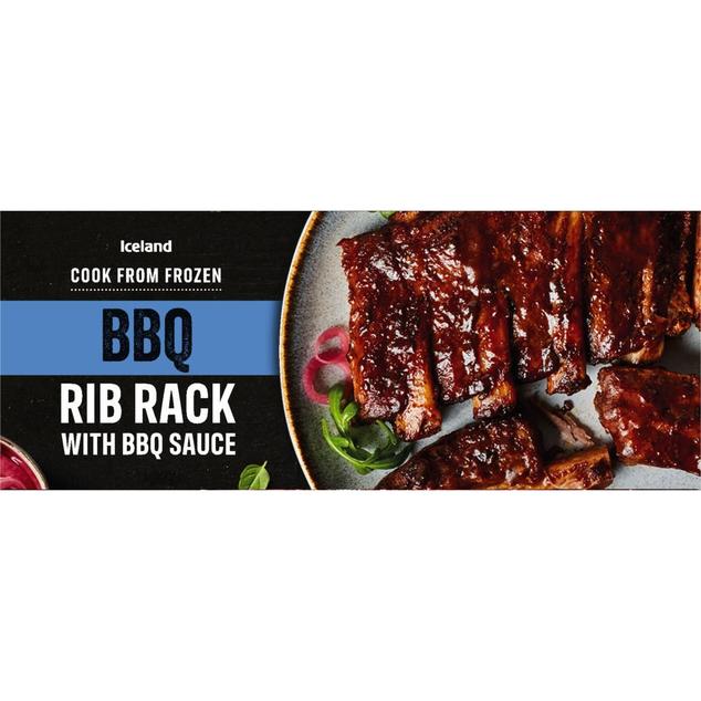 Iceland BBQ Rib Rack with BBQ Sauce 400g offers at £4 in Iceland