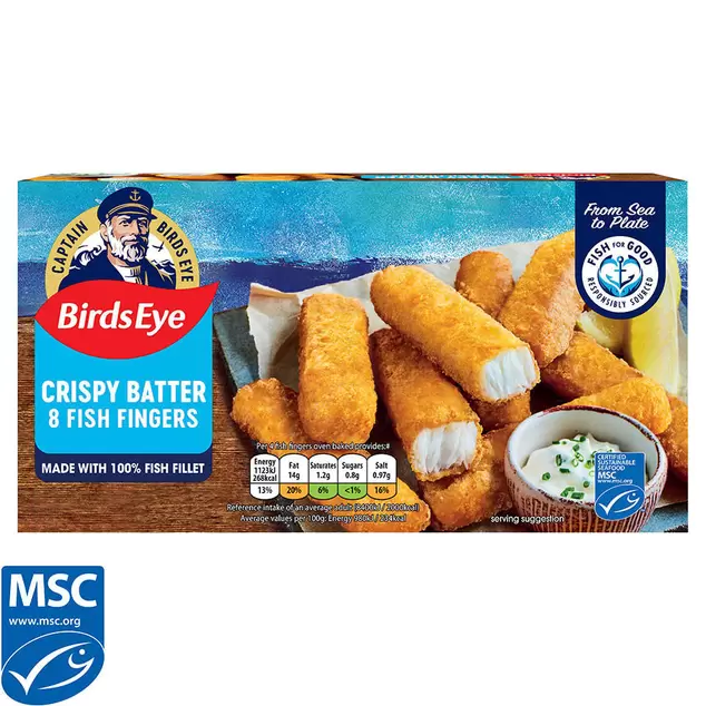 Birds Eye 8 Crispy Battered Fish Fingers 224g offers at £2 in Iceland