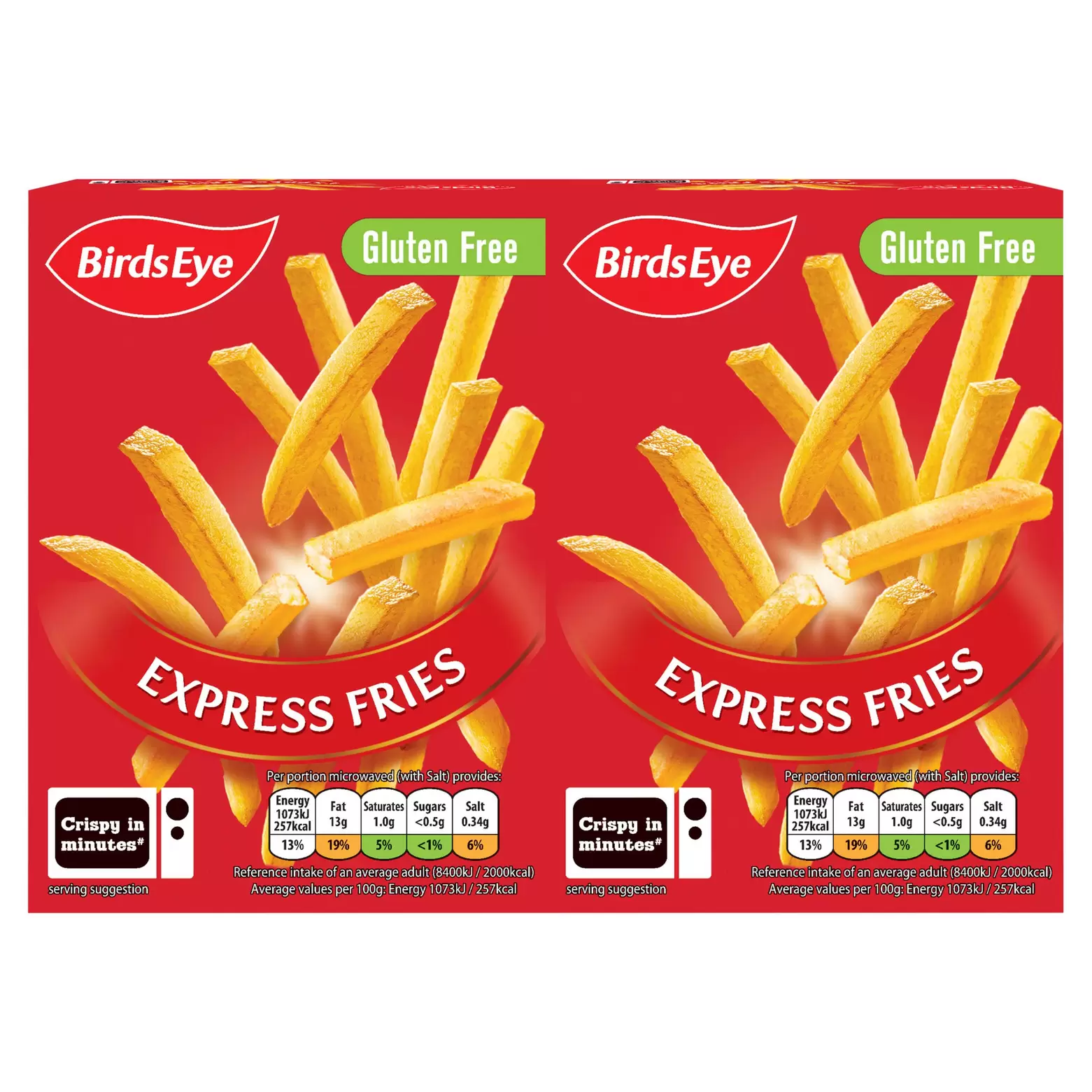 Birds Eye Express Fries 2 x 100g offers at £1.75 in Iceland