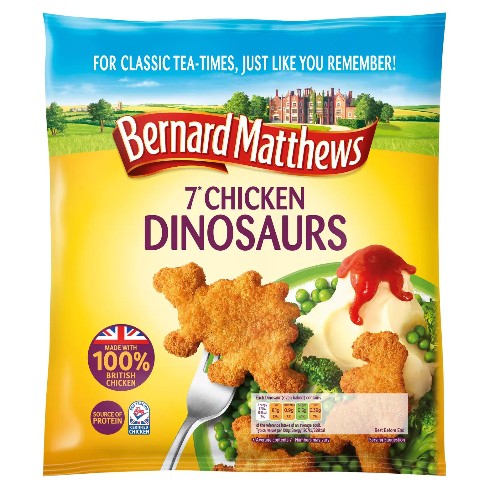 Bernard Matthews 7 Chicken Dinosaurs 350g offers at £1 in Iceland