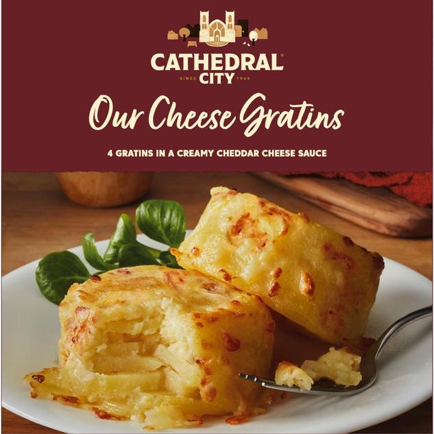 Cathedral City 4 Cheesy Potato Gratins 480g offers at £4 in Iceland
