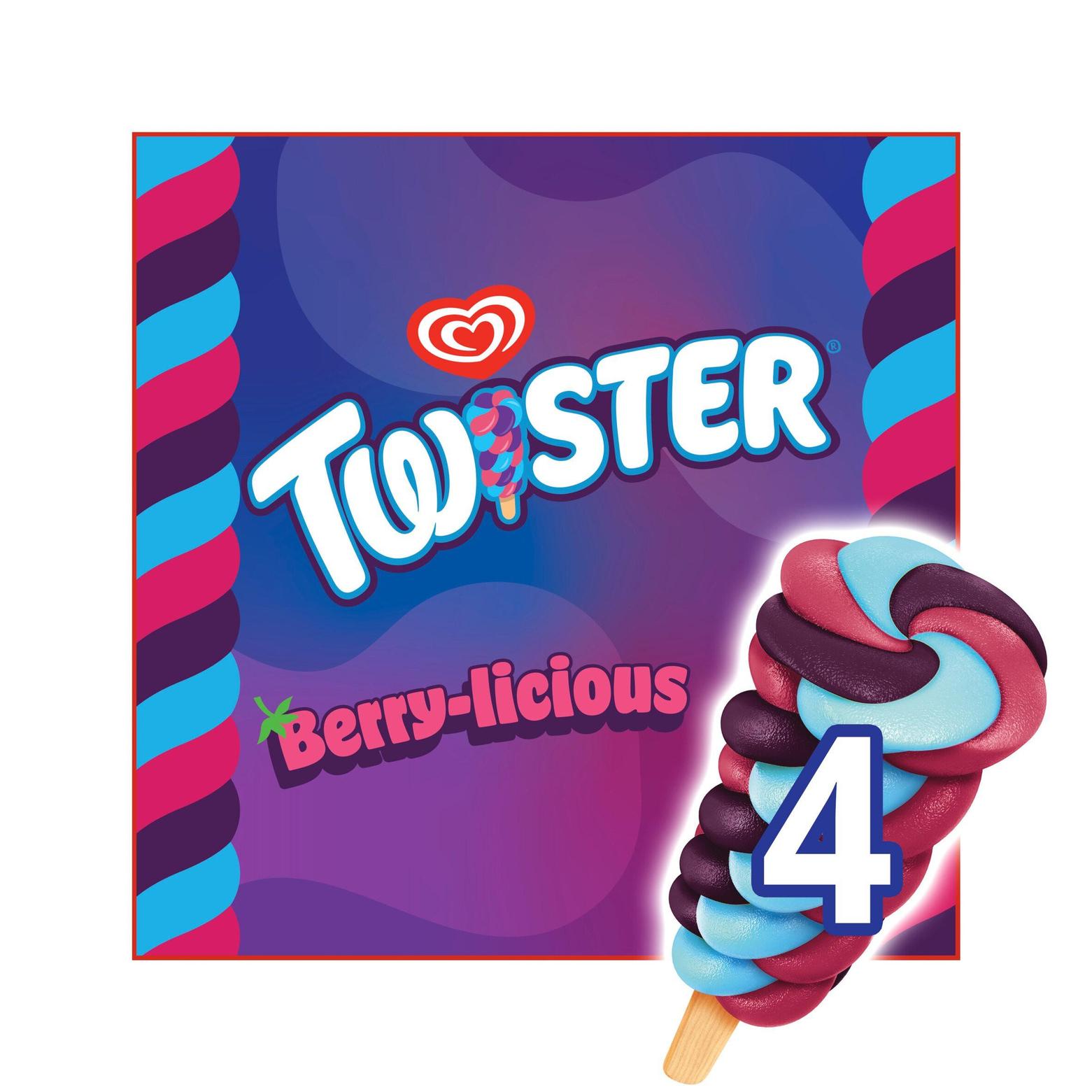 Wall's Twister Ice Lolly Berry-licious 4x 70 ml offers at £1.75 in Iceland