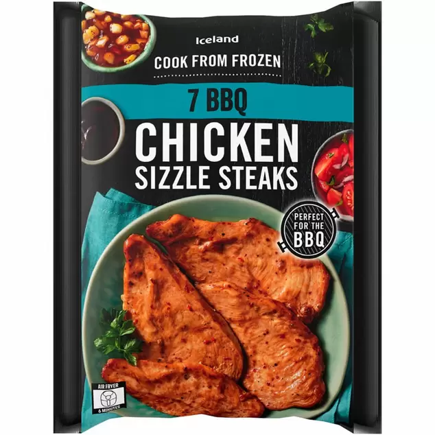 Iceland 7 BBQ Chicken Sizzle Steaks 450g offers at £4.5 in Iceland