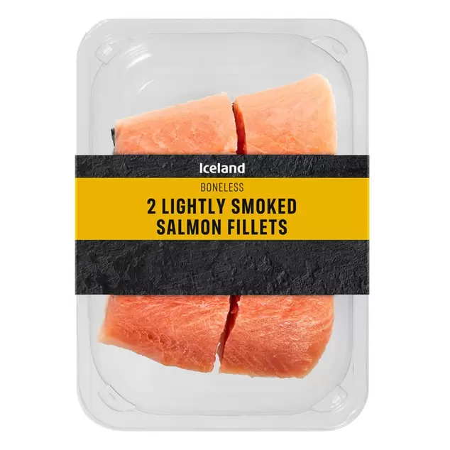 Iceland 2 Lightly Smoked Salmon Fillets 200g offers at £4 in Iceland