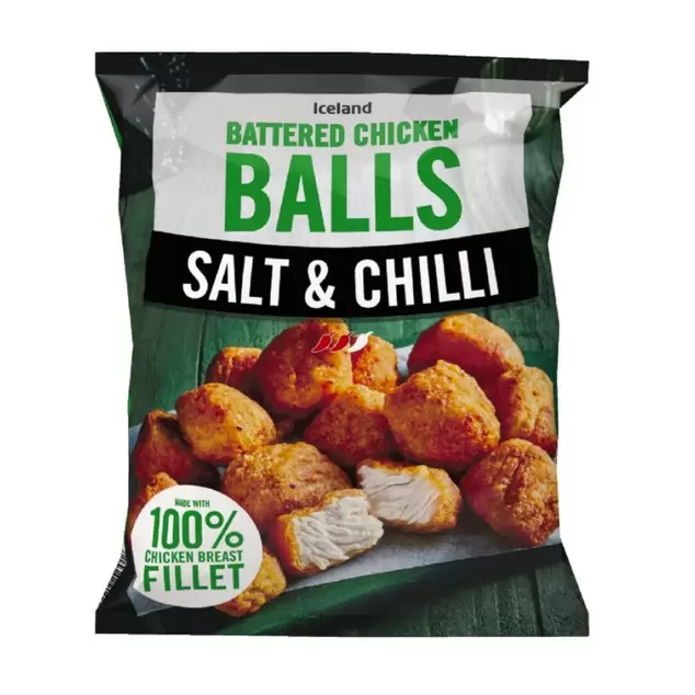 Iceland Salt and Chilli Battered Chicken Balls 490g offers at £4 in Iceland