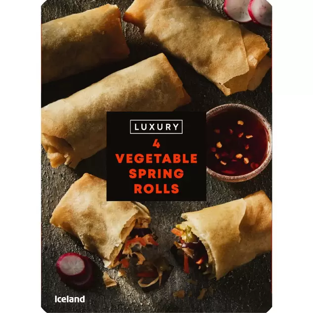 Iceland Luxury 4 Vegetable Spring Rolls 220g offers at £1 in Iceland