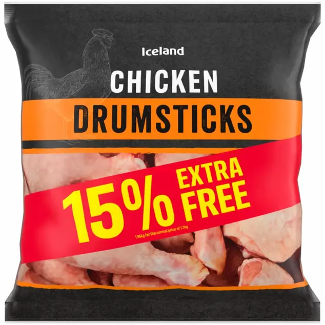 Iceland Chicken Drumsticks 1.96kg offers at £4.25 in Iceland