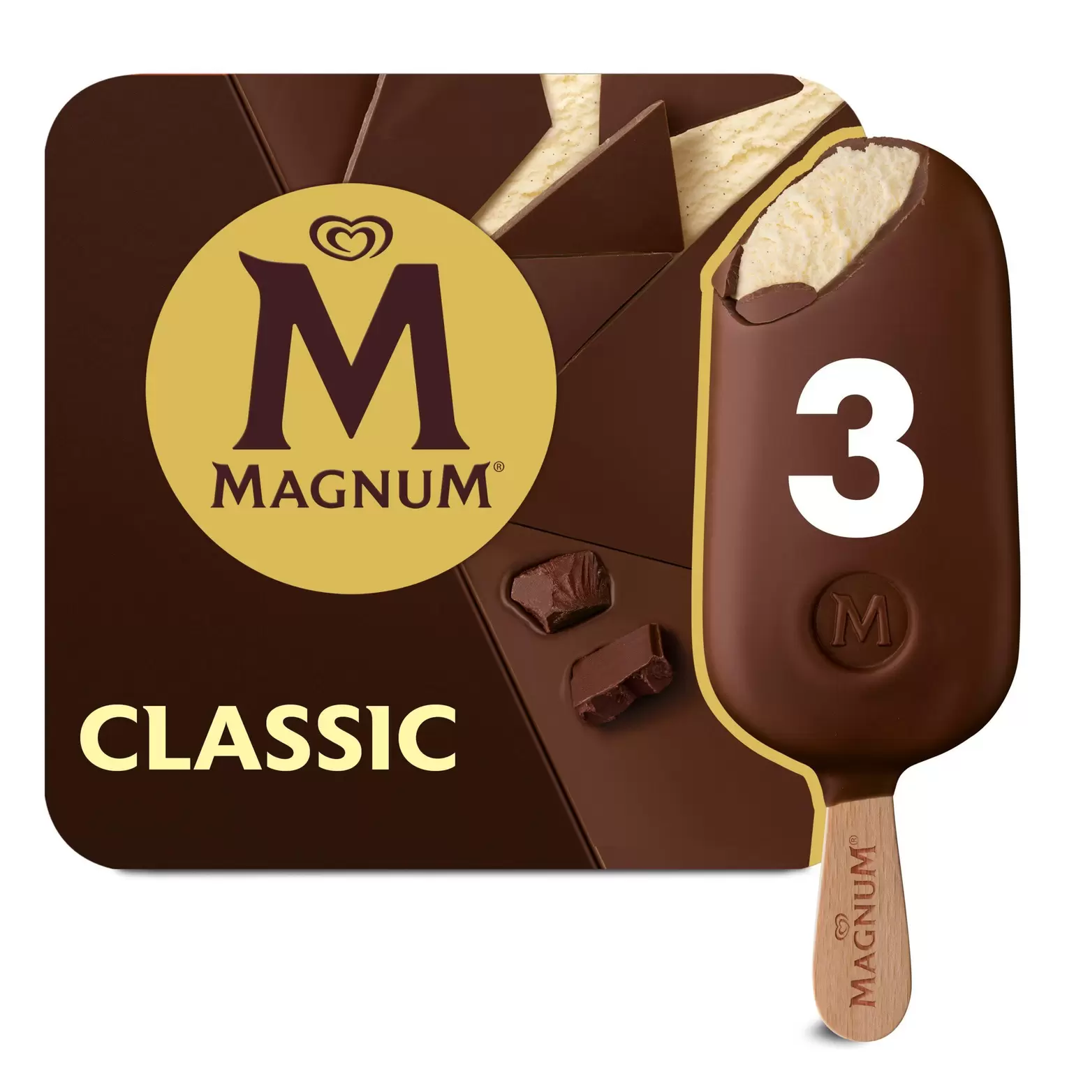 Magnum  Ice Cream Sticks Classic 3x 100 ml offers at £3.25 in Iceland