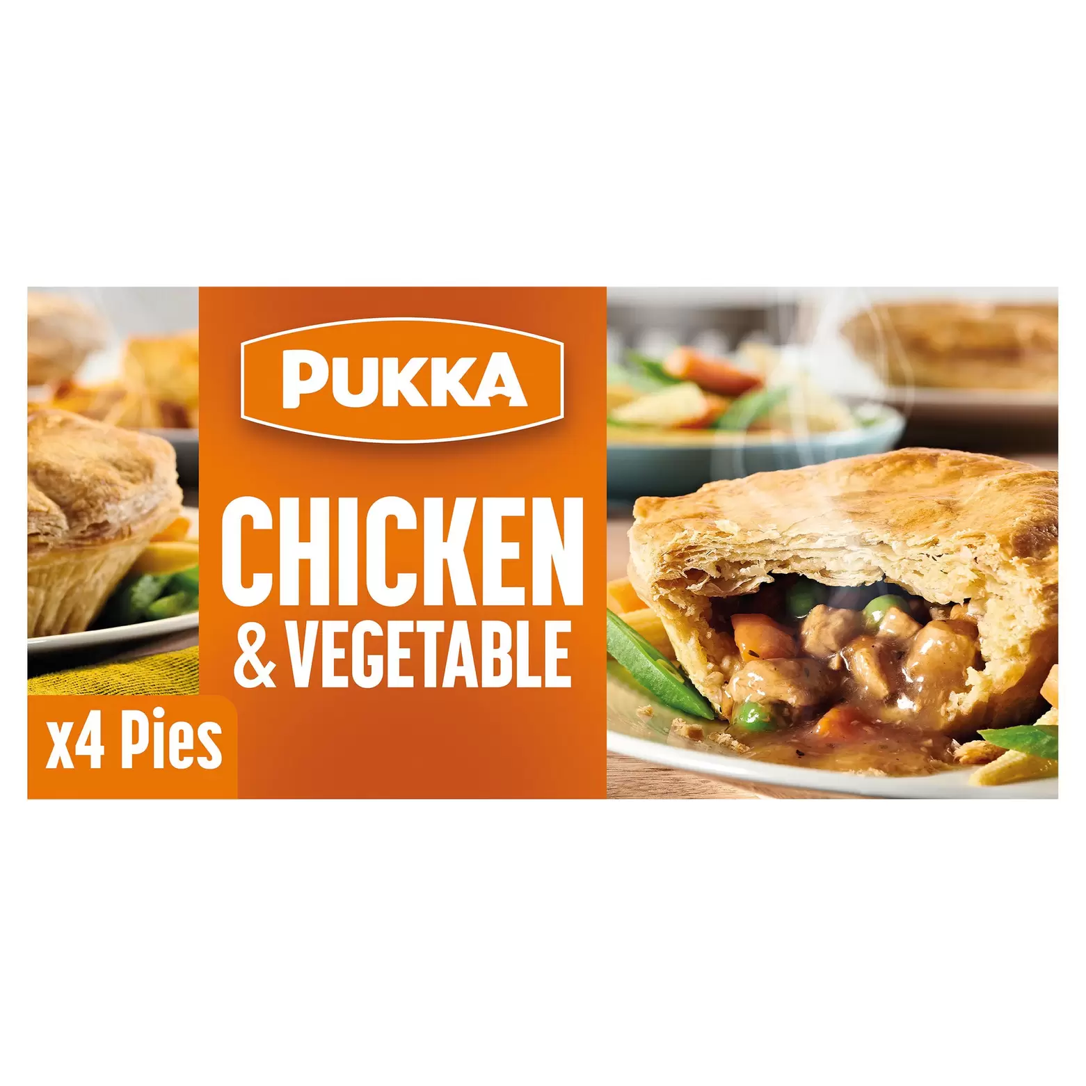 Pukka 4 Puff Pastry Pies Chicken & Vegetable offers at £3.25 in Iceland