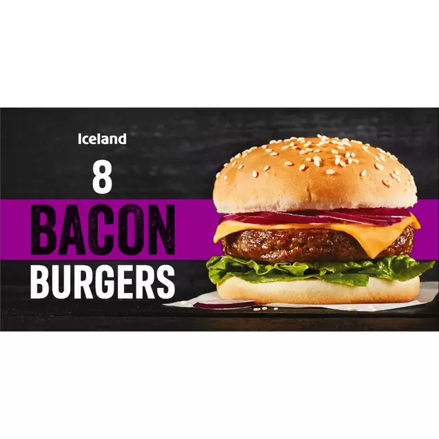 Iceland 8 'Bacon' Burgers 454g offers at £3.5 in Iceland