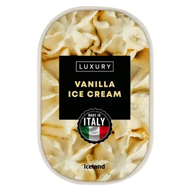 Iceland Luxury Vanilla Ice Cream 900ml offers at £2.5 in Iceland